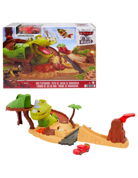 Cars Set De Joaca Dino Si Masinuta Cave Fulger Mcqueen,MTHMD74
