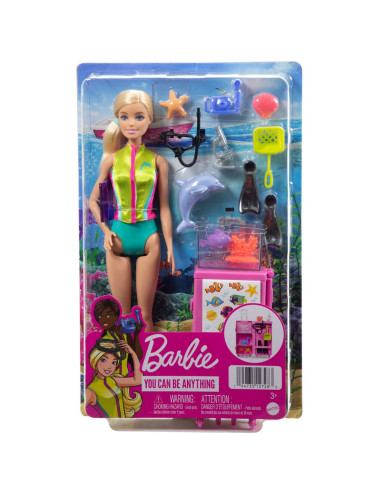 Barbie You Can Be Anything Papusa Biologist Marin,MTHMH26