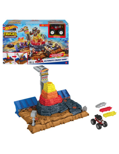 Hot Wheels Monster Trucks Arena Smashers Bone Shaker Arena