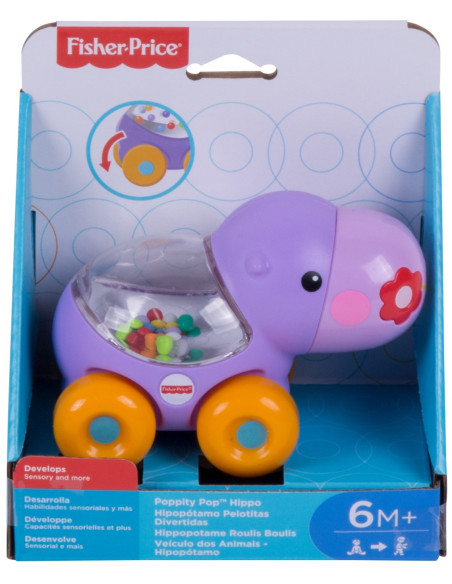 Fisher Price Jucarie Apasa Si Mergi Hipopotam,MTBGX29_BGX30