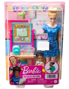Barbie Cariere Set Mobilier Cu Papusa Blonda