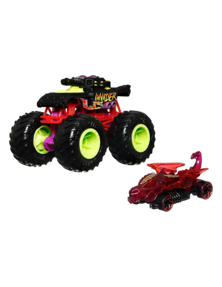 Hot Wheels Monster Truck Si Masinuta Metalica