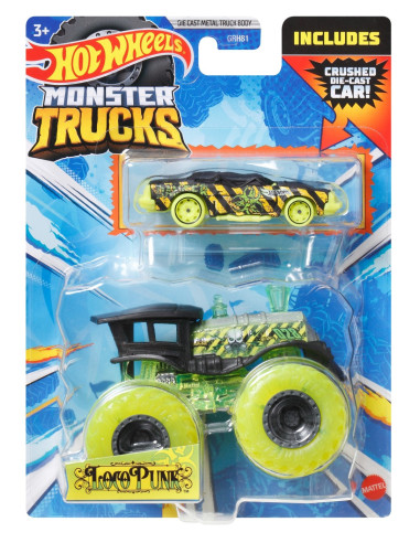 Hot Wheels Monster Truck Si Masinuta Metalica Loco