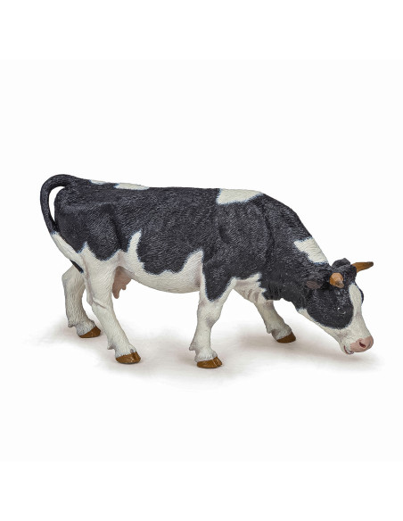 Papo Figurina Vaca Alb Cu Negru,Papo51150