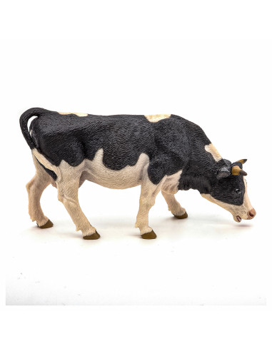 Papo Figurina Vaca Alb Cu Negru,Papo51150
