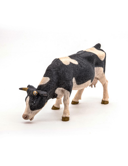 Papo Figurina Vaca Alb Cu Negru,Papo51150