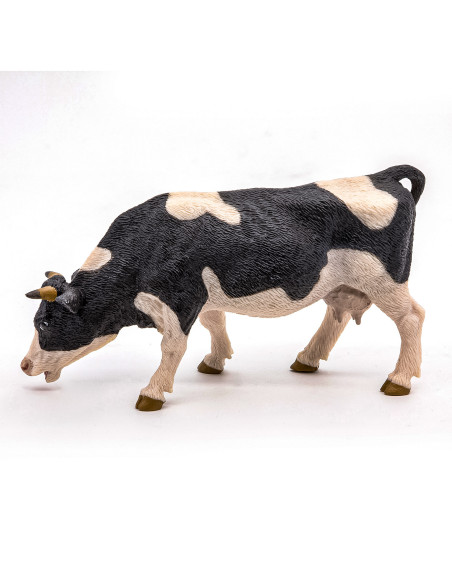 Papo Figurina Vaca Alb Cu Negru,Papo51150