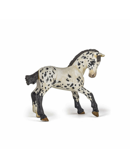Papo Figurina Manz Appaloosa Negru,Papo51540