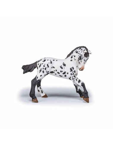 Papo Figurina Manz Appaloosa Negru,Papo51540