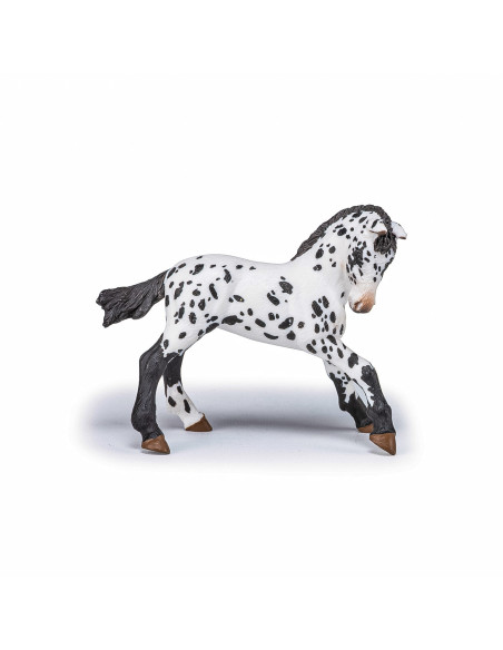 Papo Figurina Manz Appaloosa Negru,Papo51540
