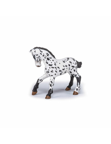 Papo Figurina Manz Appaloosa Negru,Papo51540