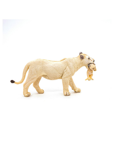 Papo Figurina Leoaica Alba Cu Pui,Papo50203