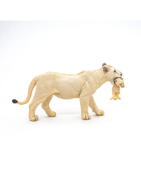 Papo Figurina Leoaica Alba Cu Pui,Papo50203