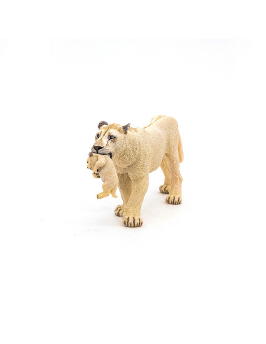 Papo Figurina Leoaica Alba Cu Pui,Papo50203