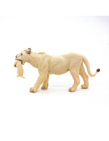 Papo Figurina Leoaica Alba Cu Pui,Papo50203