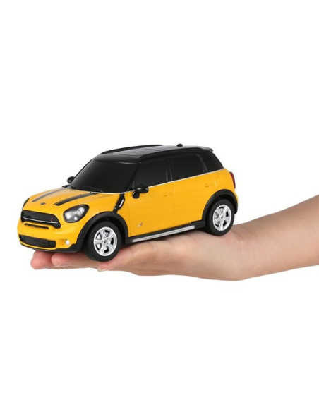 Masina Cu Telecomanda Mini Cooper S Countryman Galben Cu Scara