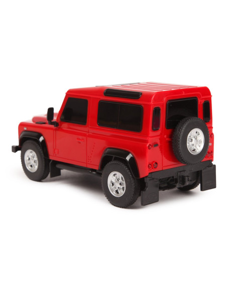 Masina Cu Telecomanda Land Rover Defender Rosie Cu Scara 1 La