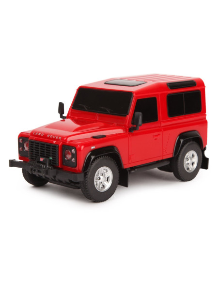 Masina Cu Telecomanda Land Rover Defender Rosie Cu Scara 1 La