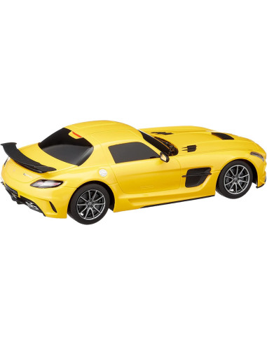 Masina Cu Telecomanda Mercedes-benz Sls Amg Galbena Cu Scara 1