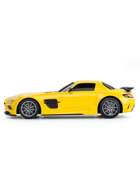 Masina Cu Telecomanda Mercedes-benz Sls Amg Galbena Cu Scara 1