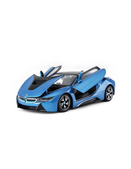 Masinuta Metalica Bmw I8 Albastru Scara 1 La