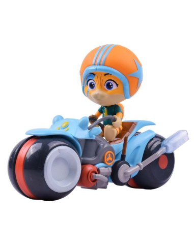 7600180210,44 De Pisici Set Figurina Lampo Cu Motocileta
