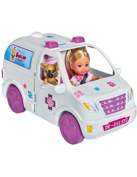 Papusa Evi Veterinar Cu Rulota Accesorizata,105733488
