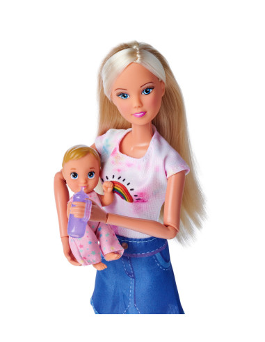 Steffi Love Papusa Steffi Cu Port Bebe,105733538