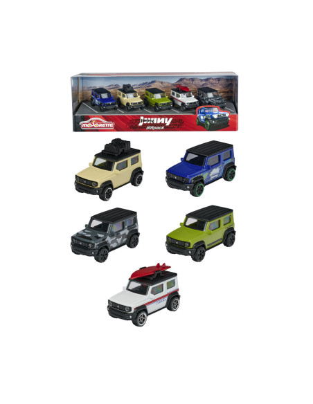 Majorette Set 5 Masini Din Metal Suzuki Jimny 7.5cm,212053177