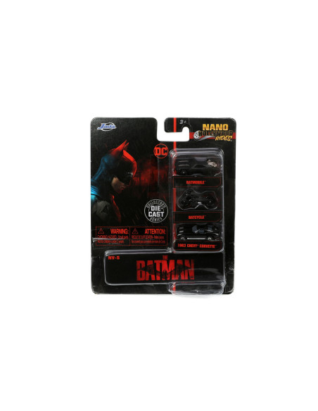Jada Set 3 Vehicule Nano Batman 4cm,253211003