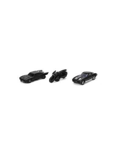 Jada Set 3 Vehicule Nano Batman 4cm,253211003