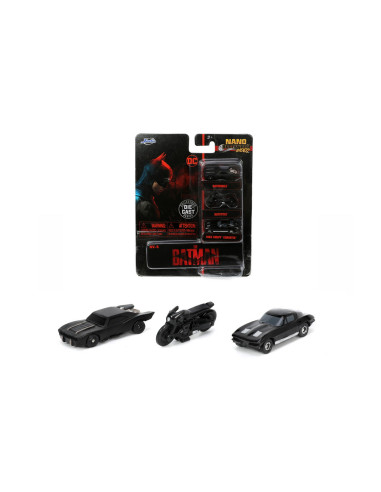Jada Set 3 Vehicule Nano Batman 4cm,253211003