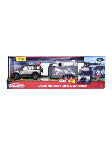 Majorette Land Rover Cu Remorca Pentru Cai,213776000