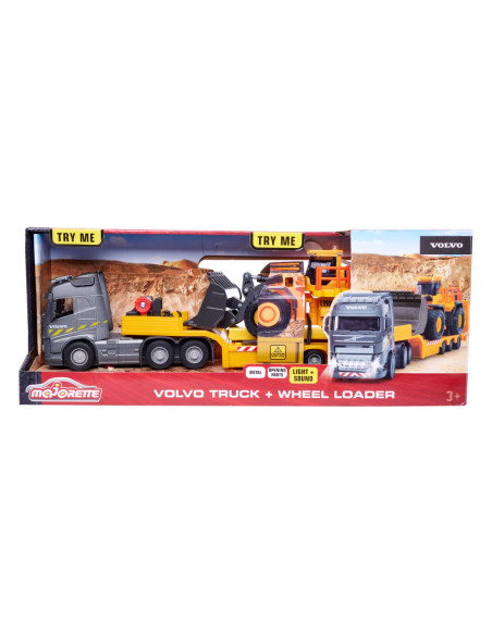 Majorette Volvo Camion Si Incarcator Frontal Scara 1 La