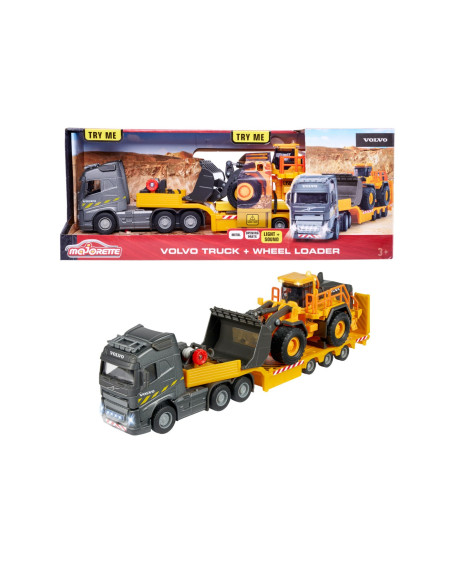 Majorette Volvo Camion Si Incarcator Frontal Scara 1 La