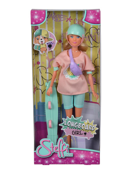 Steffi Love Papusa Steffi Cu Longboard,105733580