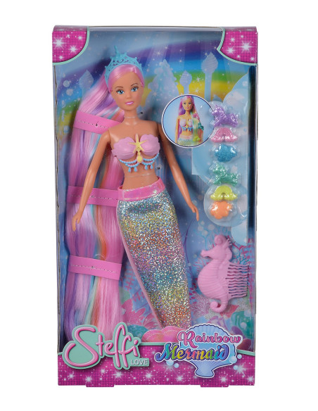 Steffi Love Papusa Steffi Sirena Curcubeu,105733610