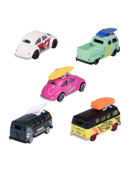 Majorette Set 5 Masinute Din Metal Volkswagen 7.5cm,212055008