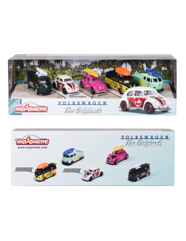 Majorette Set 5 Masinute Din Metal Volkswagen 7.5cm,212055008