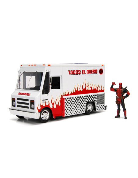 Jada Marvel Set Camionul De Mancare Scara 1:24 Si Figurina