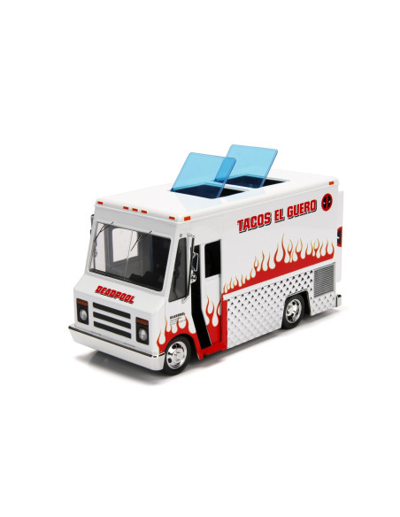 Jada Marvel Set Camionul De Mancare Scara 1:24 Si Figurina