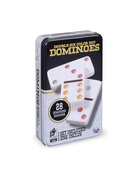 Joc Domino 6 Culori In Cutie De Metal,6033156