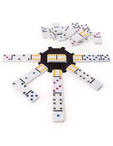 Joc Domino 6 Culori In Cutie De Metal,6033156