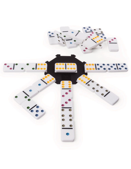 Joc Domino 6 Culori In Cutie De Metal,6033156
