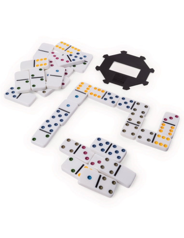 Joc Domino 6 Culori In Cutie De Metal,6033156