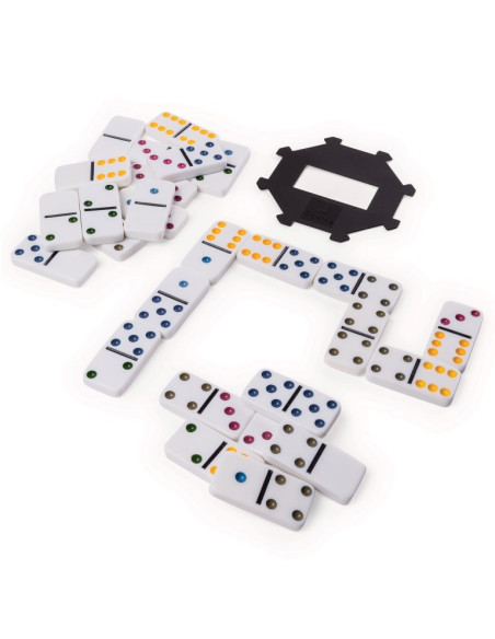 Joc Domino 6 Culori In Cutie De Metal,6033156