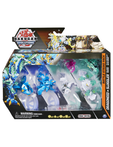 Bakugan S4 Pachet Starter 4 Piese Dragonoid, Slugger, Nillious