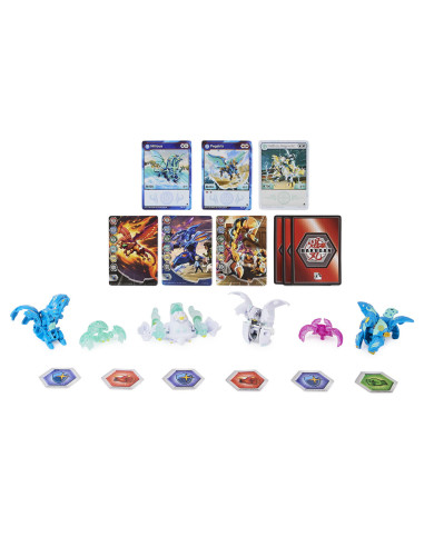 Bakugan S4 Pachet Starter 4 Piese Dragonoid, Slugger, Nillious