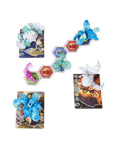 Bakugan S4 Pachet Starter 4 Piese Dragonoid, Slugger, Nillious