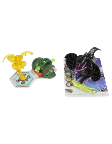 Bakugan Platinum Powerup S4 Warrior Whale Nano Fury Si Nano
